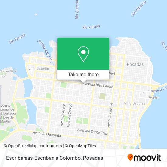 Mapa de Escribanias-Escribania Colombo