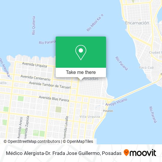 Médico Alergista-Dr. Frada Jose Guillermo map