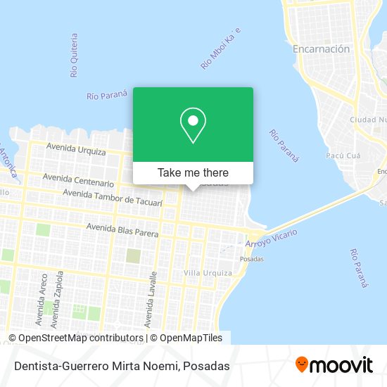 Dentista-Guerrero Mirta Noemi map