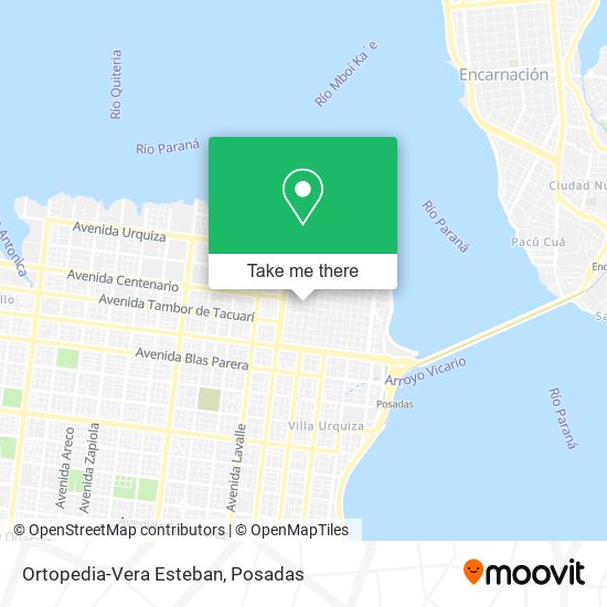 Ortopedia-Vera Esteban map