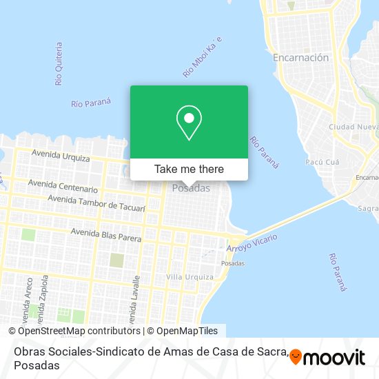 Obras Sociales-Sindicato de Amas de Casa de Sacra map