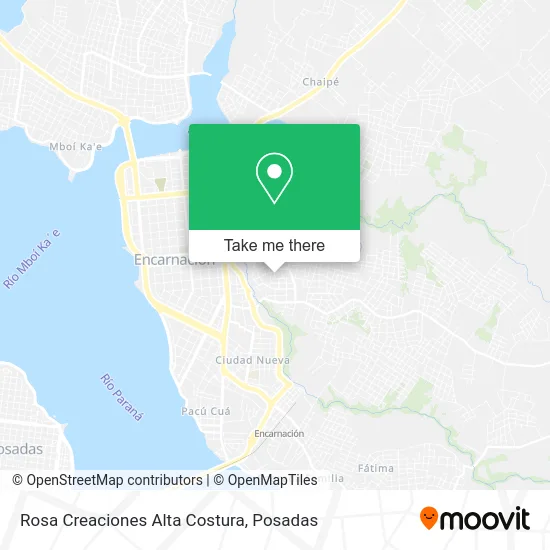 Rosa Creaciones Alta Costura map