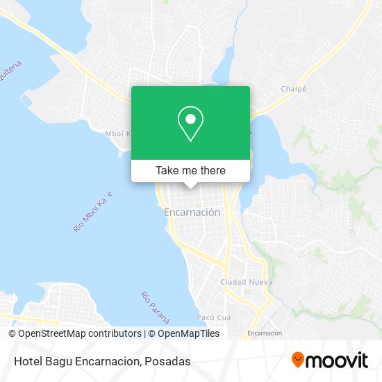 Mapa de Hotel Bagu Encarnacion