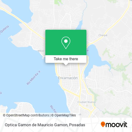 Optica Gamon de Mauricio Gamon map