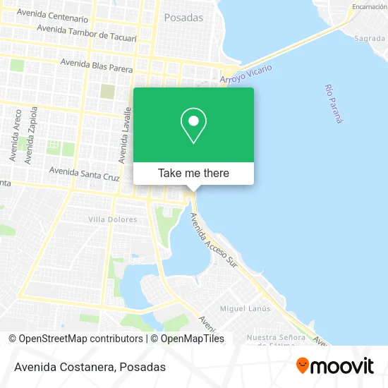 Avenida Costanera map