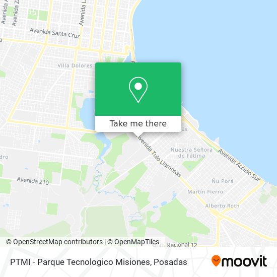 PTMI - Parque Tecnologico Misiones map