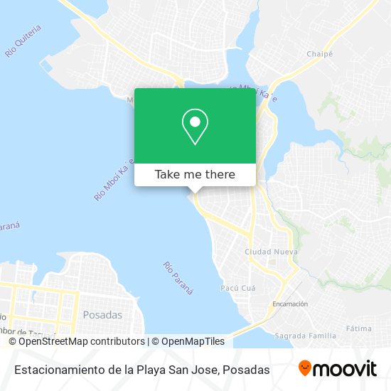 Estacionamiento de la Playa San Jose map