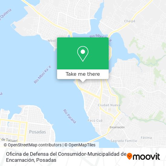 Oficina de Defensa del Consumidor-Municipalidad de Encarnación map