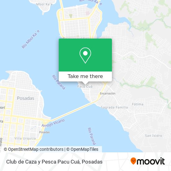 Club de Caza y Pesca Pacu Cuá map