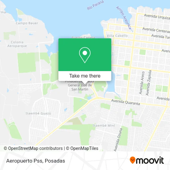 Aeropuerto Pss map