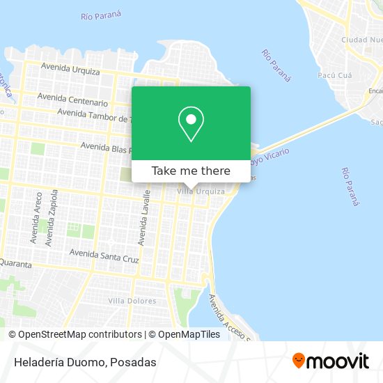 Mapa de Heladería Duomo
