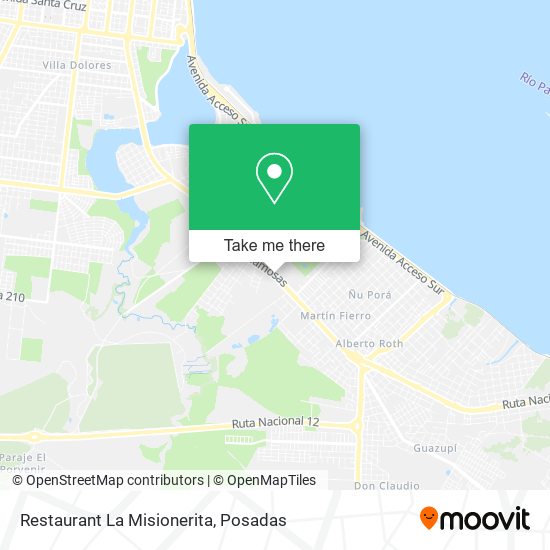 Restaurant La Misionerita map