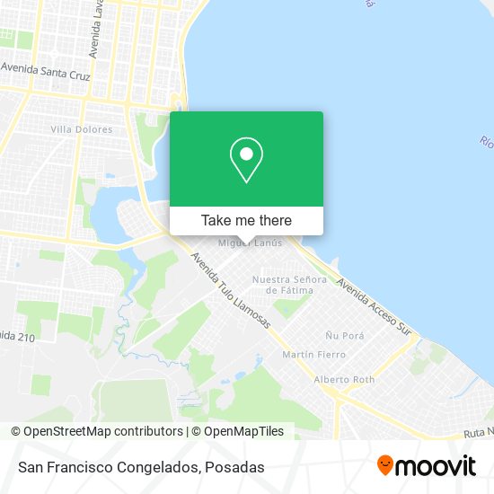 San Francisco Congelados map