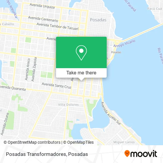 Posadas Transformadores map
