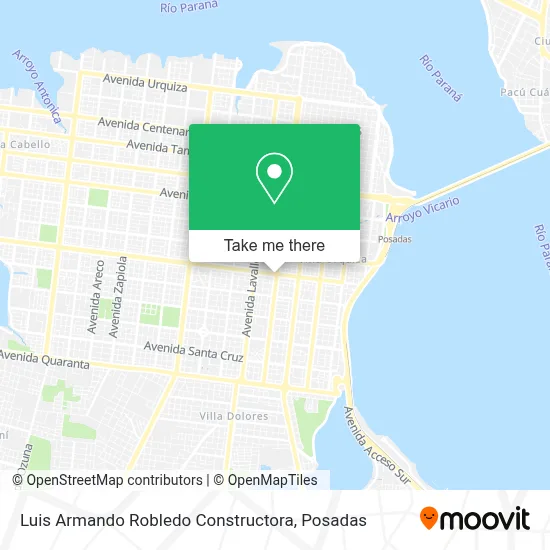 Luis Armando Robledo Constructora map