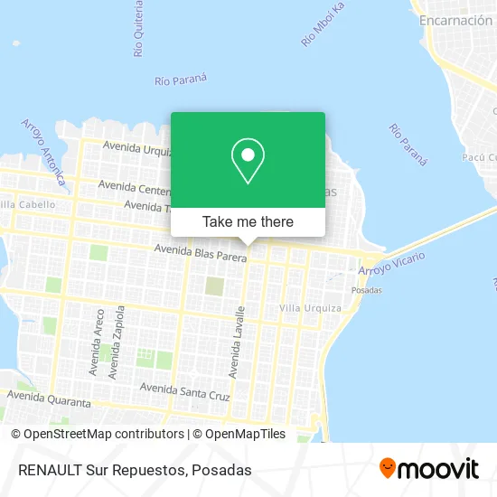 RENAULT Sur Repuestos map