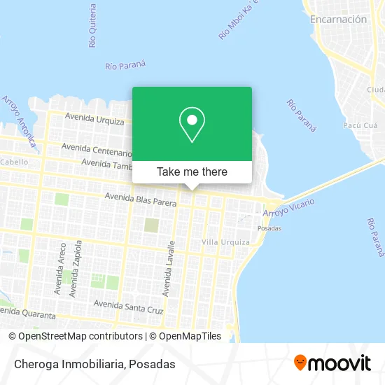 Cheroga Inmobiliaria map