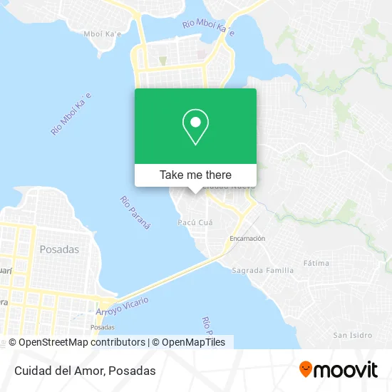 Cuidad del Amor map