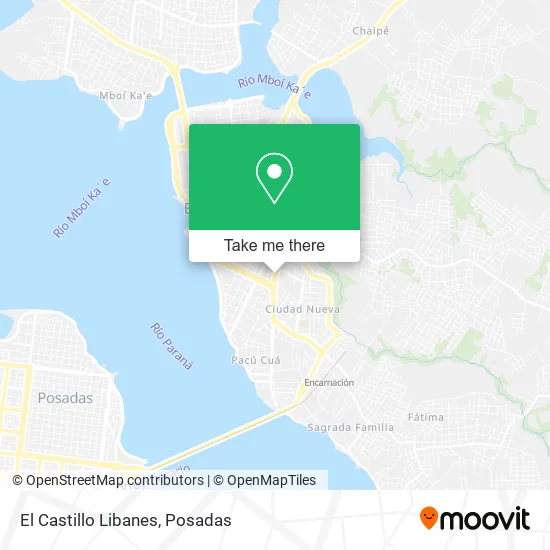 El Castillo Libanes map