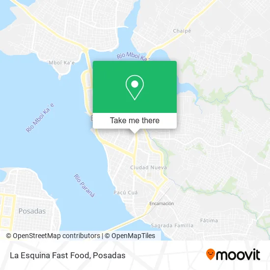 La Esquina Fast Food map