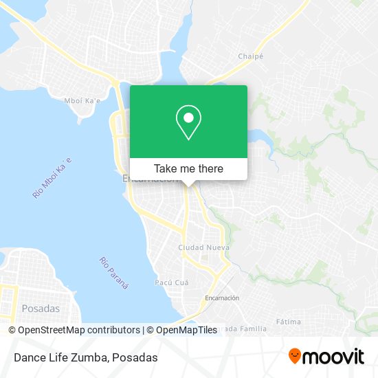 Dance Life Zumba map