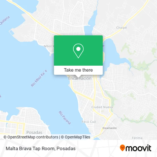 Malta Brava Tap Room map