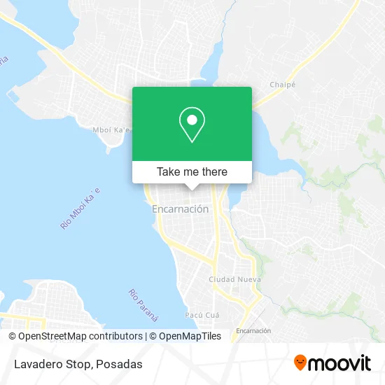 Lavadero Stop map