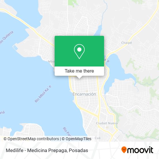 Mapa de Medilife - Medicina Prepaga