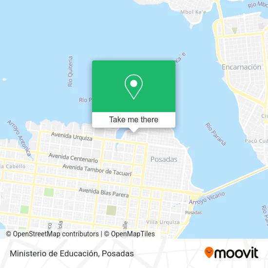 Ministerio de Educación map