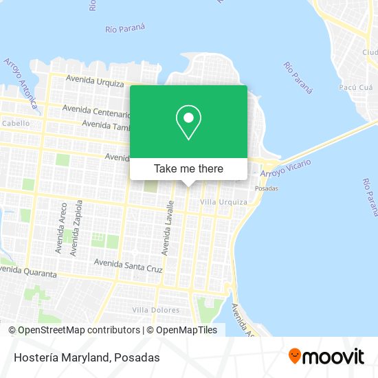 Hostería Maryland map