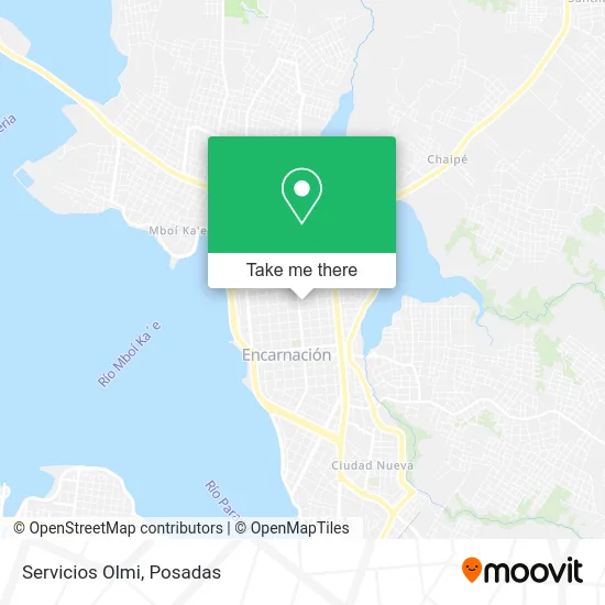 Servicios Olmi map