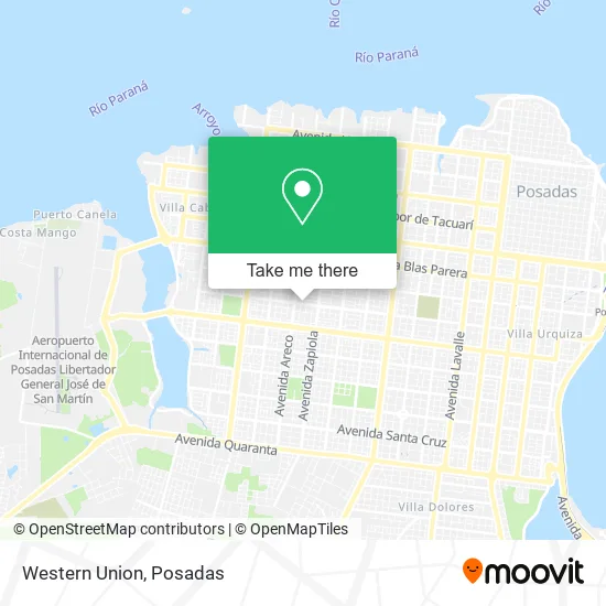 Western Union map