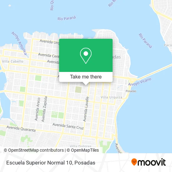 Escuela Superior Normal 10 map