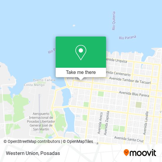 Western Union map