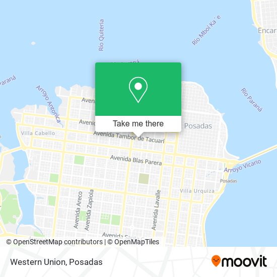 Western Union map