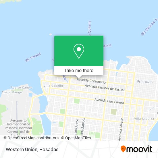 Western Union map