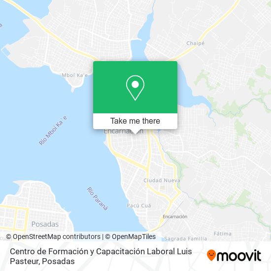 Mapa de Centro de Formación y Capacitación Laboral Luis Pasteur