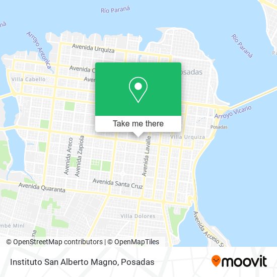 Mapa de Instituto San Alberto Magno