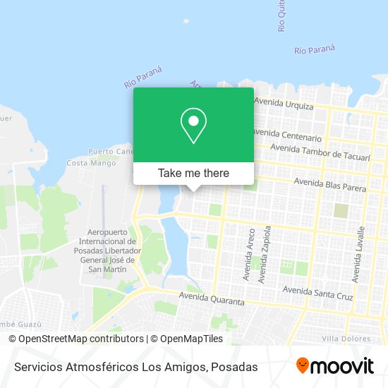 Mapa de Servicios Atmosféricos Los Amigos