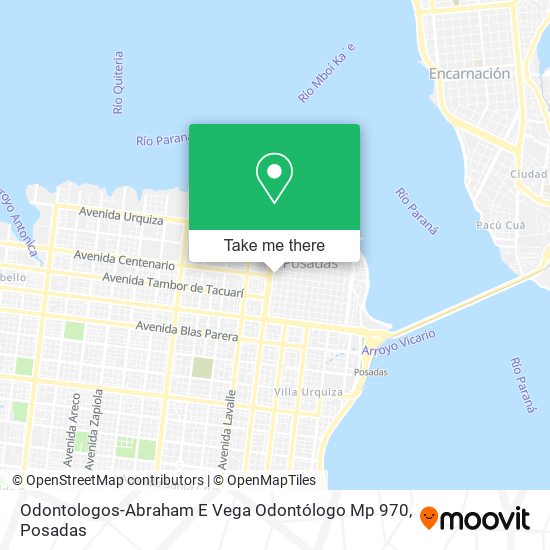 Mapa de Odontologos-Abraham E Vega Odontólogo Mp 970