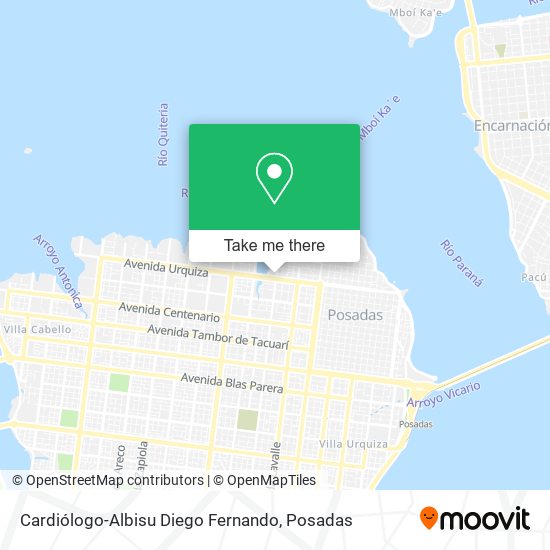 Mapa de Cardiólogo-Albisu Diego Fernando