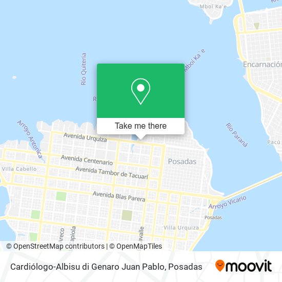 Mapa de Cardiólogo-Albisu di Genaro Juan Pablo
