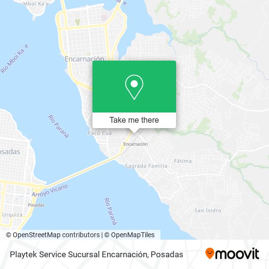 Playtek Service Sucursal Encarnación map