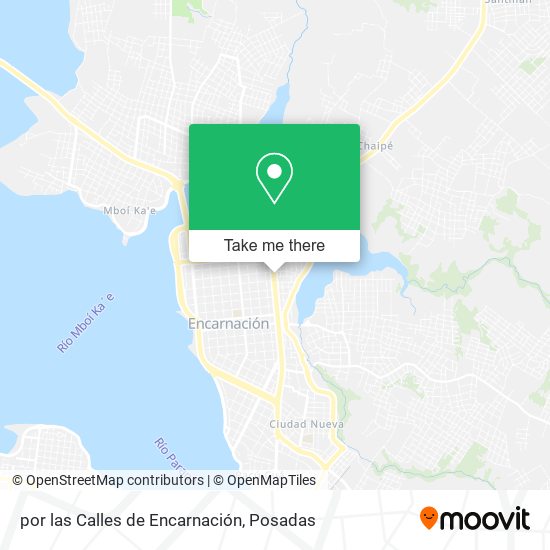 Mapa de por las Calles de Encarnación