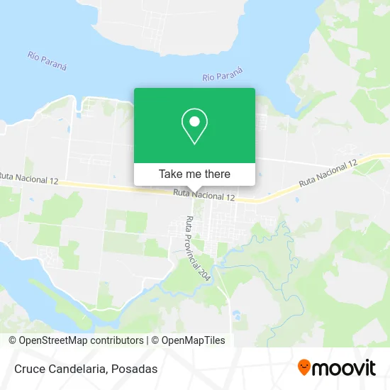 Cruce Candelaria map