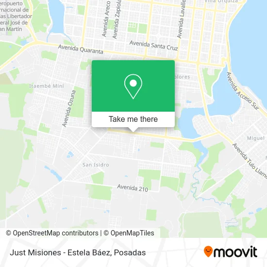 Just Misiones - Estela Báez map