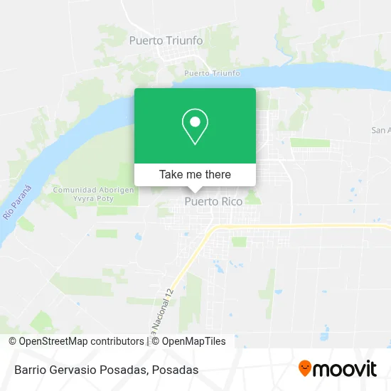 Barrio Gervasio Posadas map