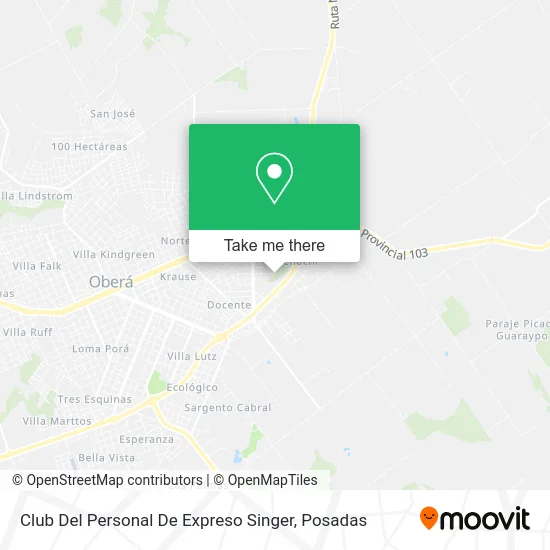 Club Del Personal De Expreso Singer map