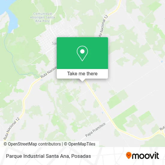 Parque Industrial Santa Ana map