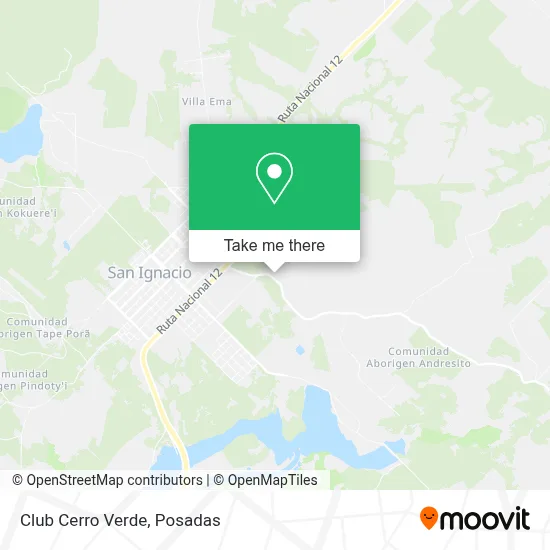 Club Cerro Verde map